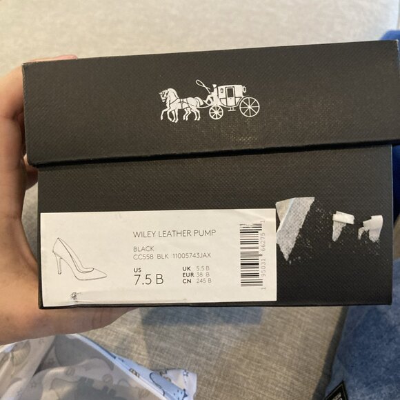 Coach Wiley Canvas and Leather Pump Heel Shoes - Picture 2 of 15